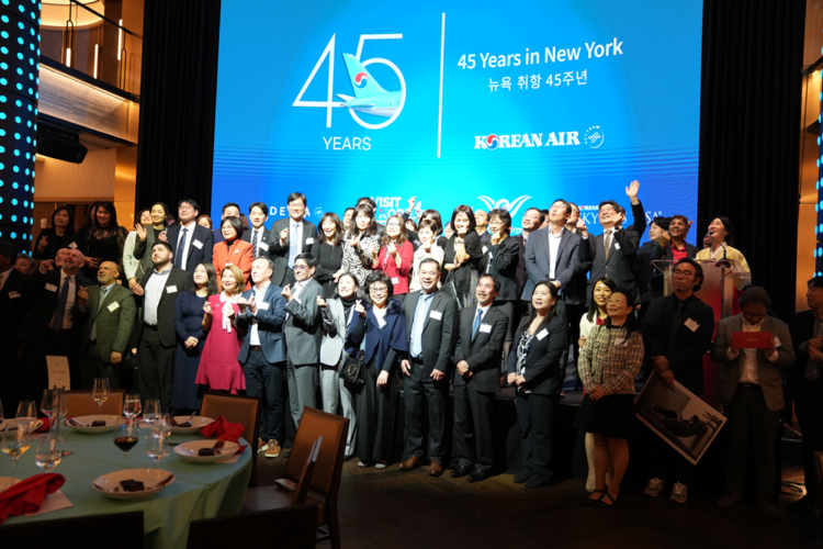 Korean Air recognised for 45 years of serving New York