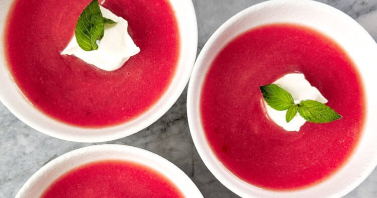 Norwegian Chilly Rhubarb Soup – Vegan Gluten Unfastened Dessert