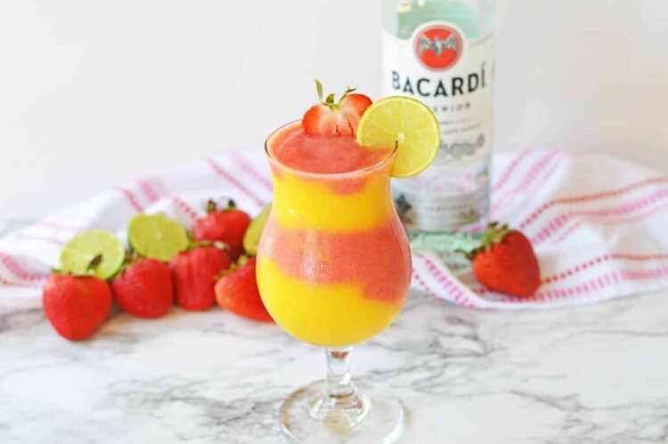Frozen Strawberry Daiquiri with Mango