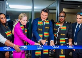 First ITA Airlines flight lands at Accra Airport