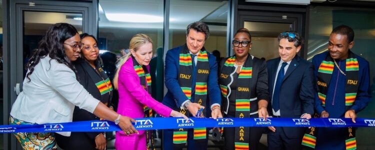 First ITA Airlines flight lands at Accra Airport