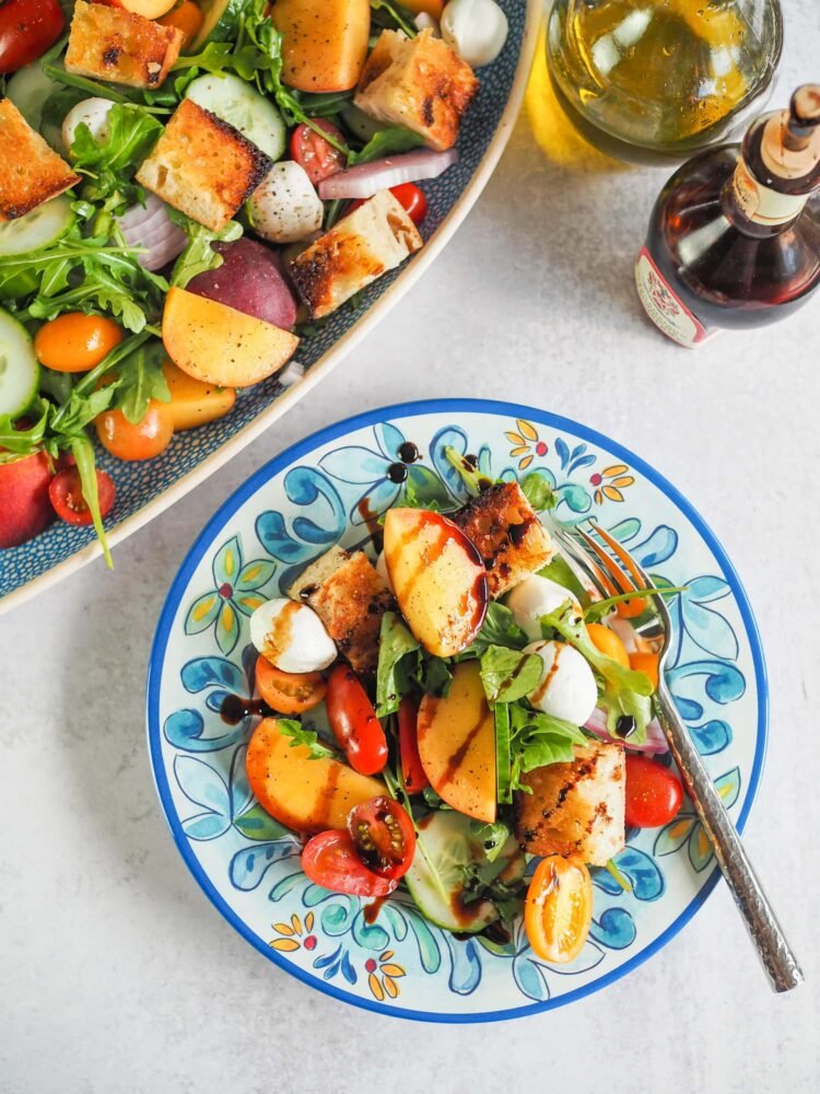 Peach Panzanella Salad – The Commute Chunk