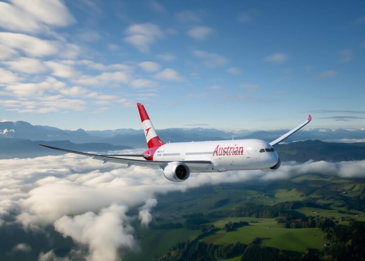 First Austrian Airways Dreamliner takes to the air for New York