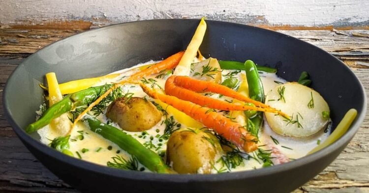 Vintage Nova Scotia Hodge Podge Recipe (Vegetarian)