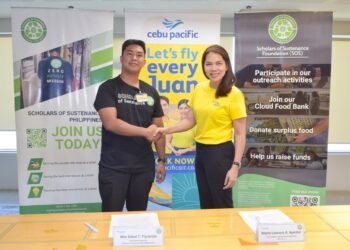 Cebu Pacific groups up with Students of Sustenance to lower meals wastage