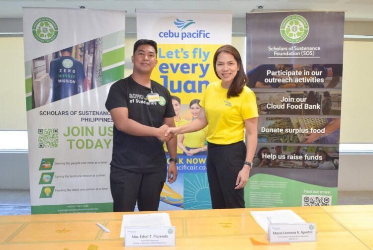 Cebu Pacific groups up with Students of Sustenance to lower meals wastage
