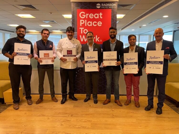 Radisson Resort Team introduces Braille menus