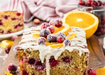 EASY Cranberry Orange Loaf with Orange Glaze – The Shuttle Chunk