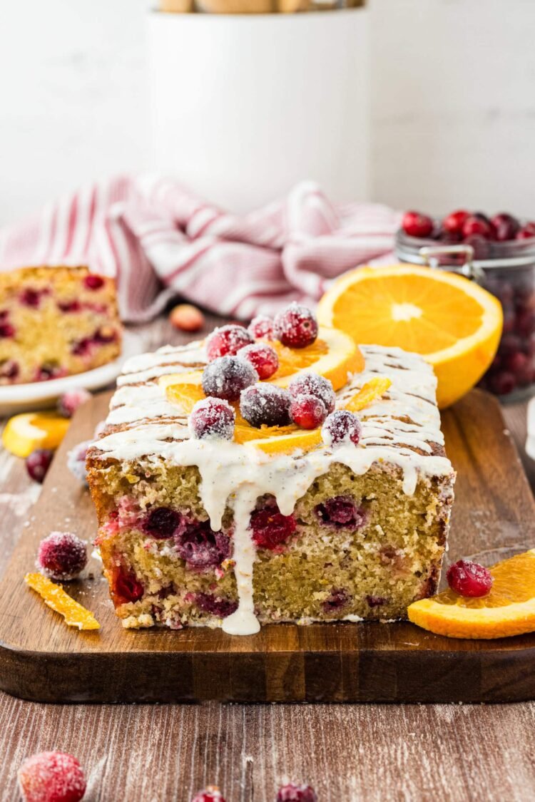 EASY Cranberry Orange Loaf with Orange Glaze – The Shuttle Chunk