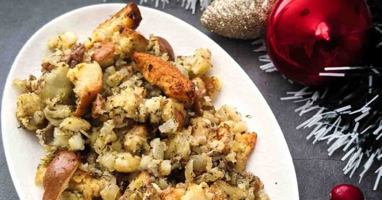 Vintage Nova Scotia Turkey Dressing with Summer season Savory