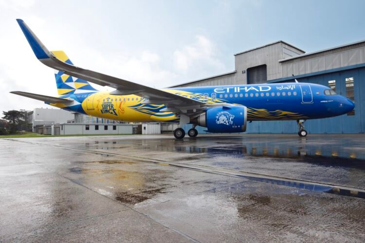 Etihad Airlines and Chennai Tremendous Kings unveil putting new livery