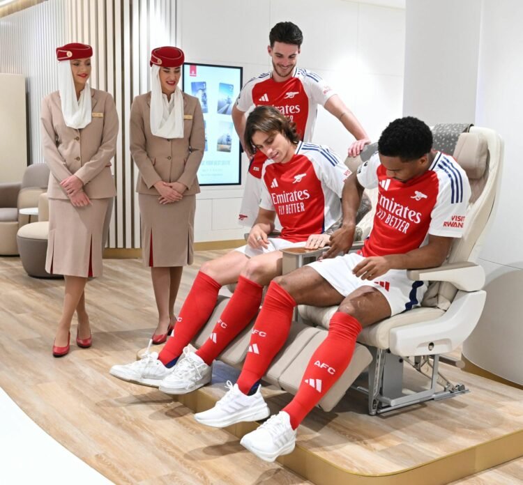 Emirates welcomes Arsenal to its Trip Retailer in London