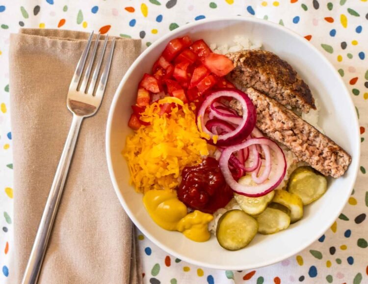 Burger Bliss in a Bowl