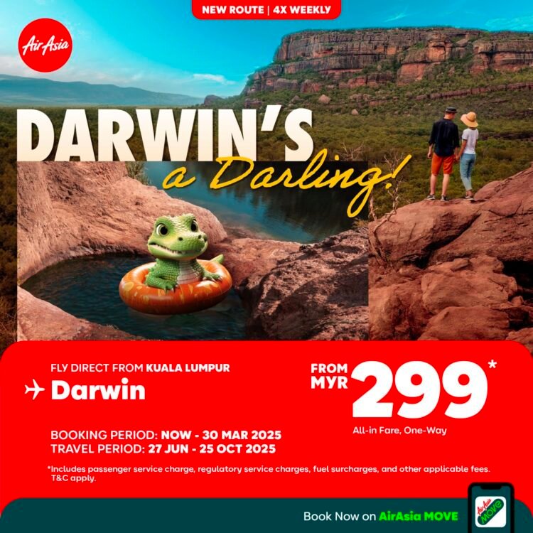 AirAsia Malaysia expands presence in Australia with new path to Darwin