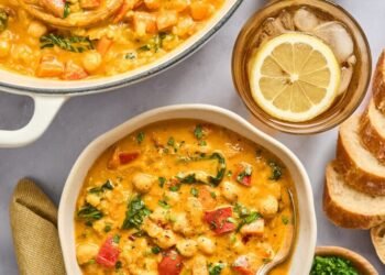Creamy Chickpea Stew with Lemon & Miso (In a position in 30 Mins!)