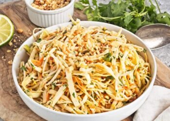 Asian Cole Slaw with Peanuts