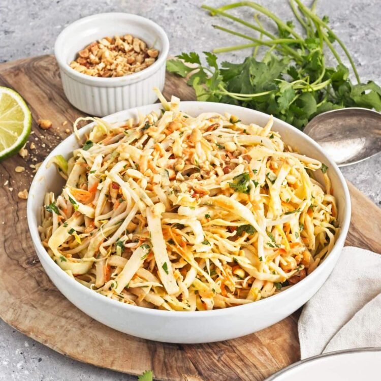 Asian Cole Slaw with Peanuts