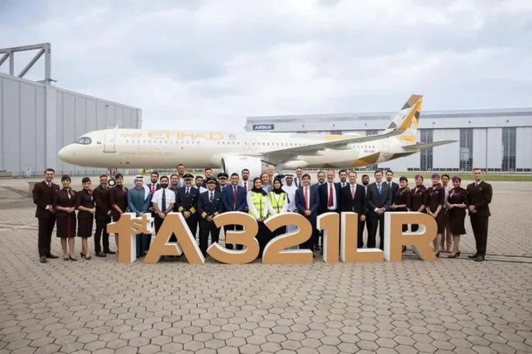 Etihad Airlines takes supply of its first Airbus A321LR plane