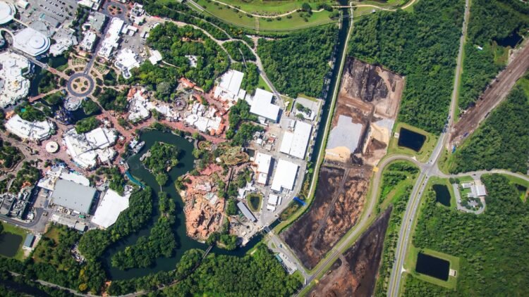 Large Magic Kingdom Land Clearing ‘Past Giant Thunder’ for Villains & Automobiles Building