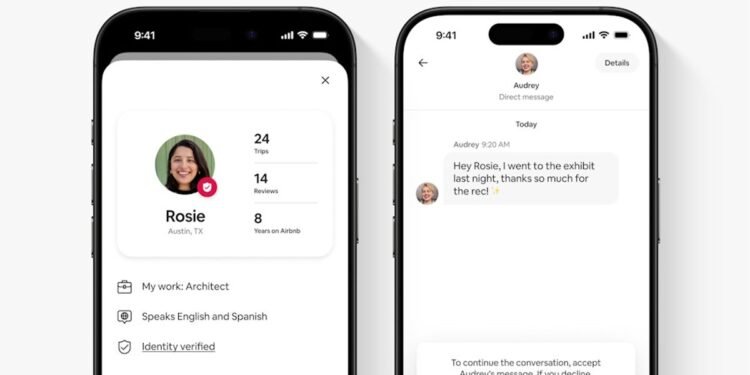 Airbnb provides social equipment for reviews and updates host features