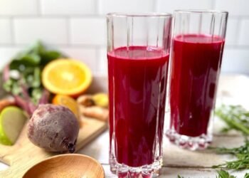 Upward push and Shine Fruit and Vegetable Juice Recipe