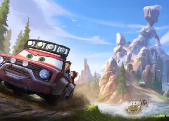 Vertical Wall Going Up Between Creek & Piston Top Vehicles Land in Magic Kingdom