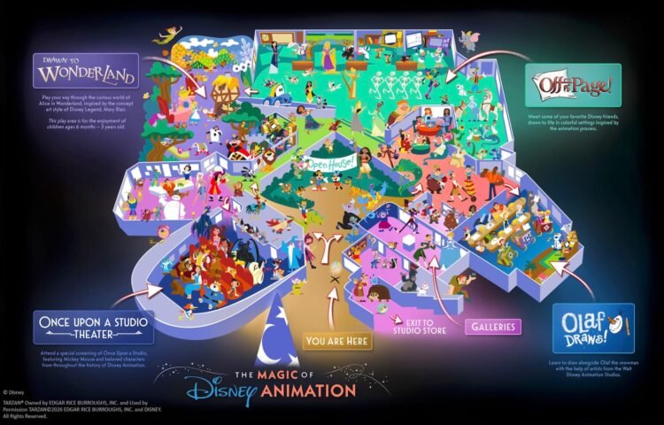 New Map for Magic of Disney Animation, Main points & Opening Goal