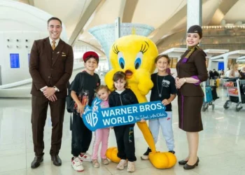 Warner Bros. and Etihad pride households at Abu Dhabi airport
