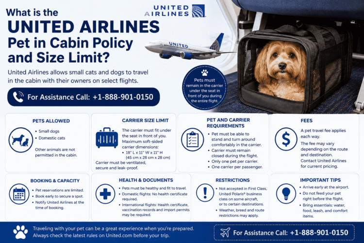 What Is the United Airways Puppy in Cabin Coverage and Dimension Prohibit?