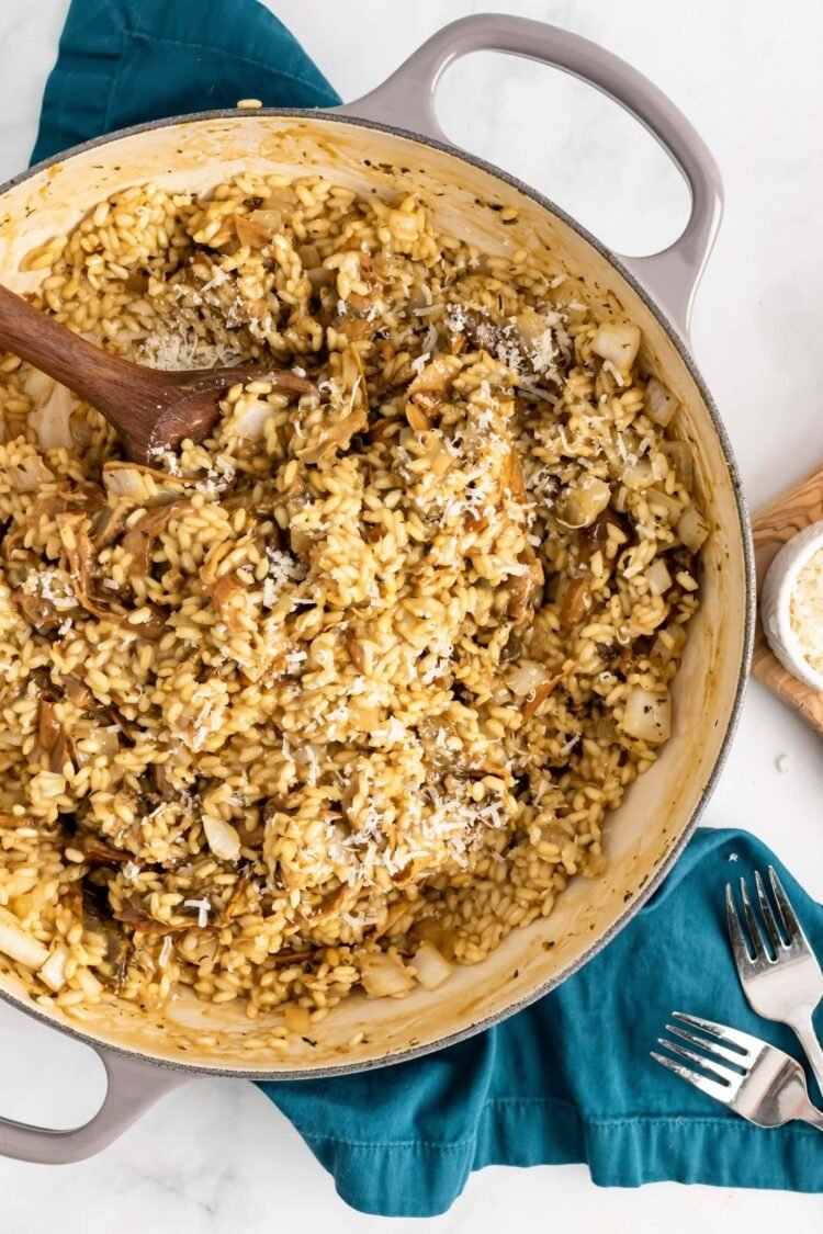 Champagne Risotto with Wild Mushrooms — The Commute Chunk